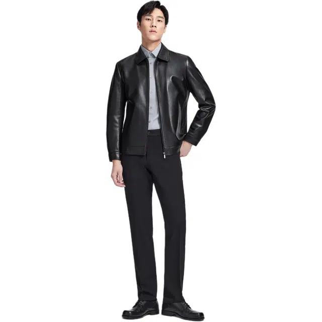 GOLDLION Lambskin Leather Jacket