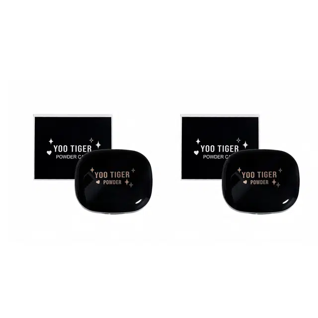 拉美拉 控油遮瑕清透双层粉饼干湿两用持久 不卡粉不脱妆服帖防水彩妆