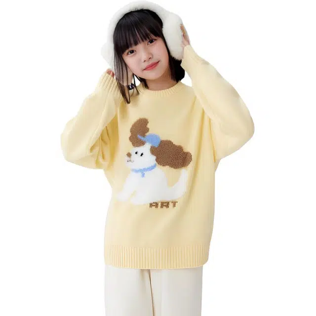 左西毛衣 休闲圆领套头长袖 儿童款