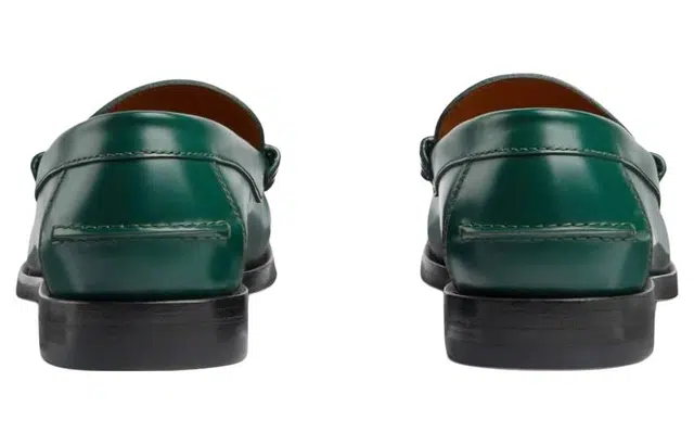 Gucci Interlocking Loafers Green