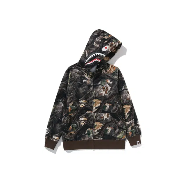 A Bathing Ape FW25 Shark Hoodie Camo