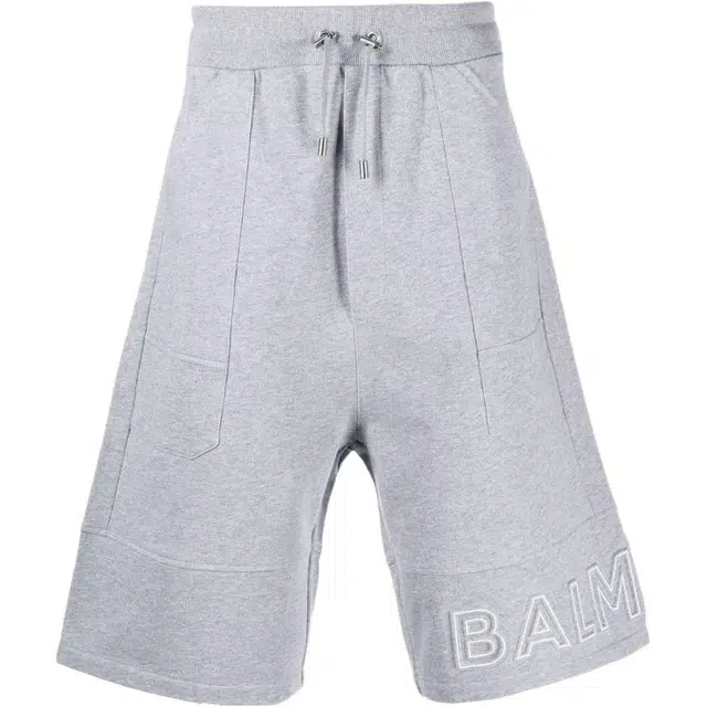 Balmain SS23 Logo Embroidered Drawstring Shorts
