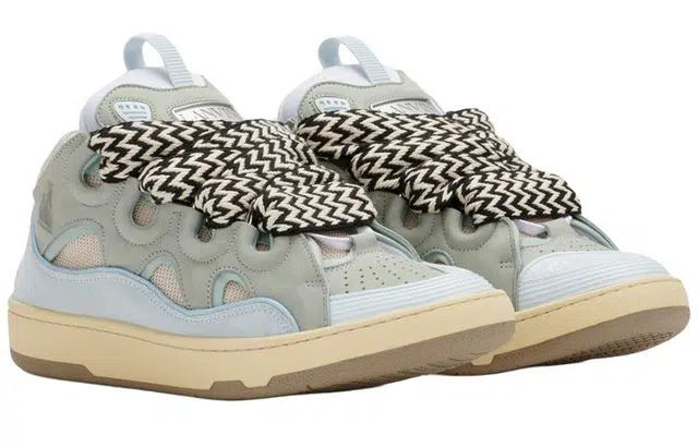 Lanvin Curb Leather Sneakers