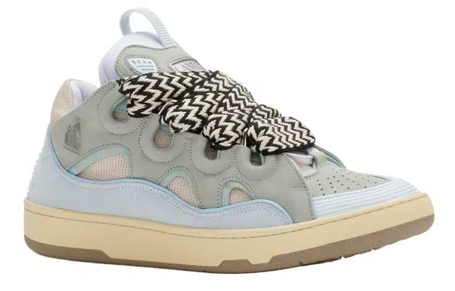 Lanvin Curb Leather Sneakers