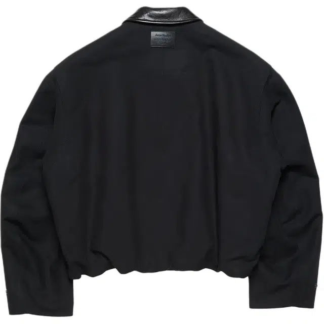 Acne Studios SS26 Barn Leather Trim Twill Zip Cotton Jacket