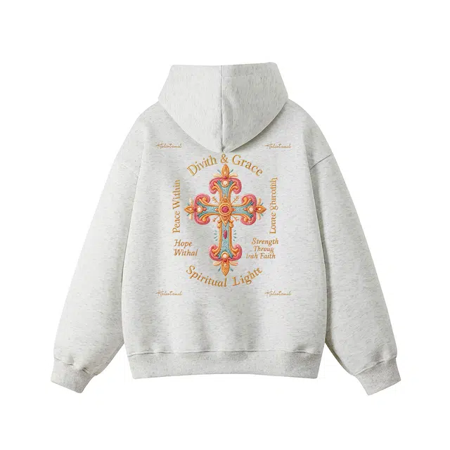 HELIOT EMIL Gemstone Cross Hoodie
