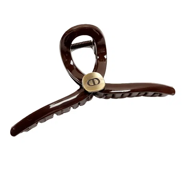 TBoML Vintage Brown Gold Label Shark Clip
