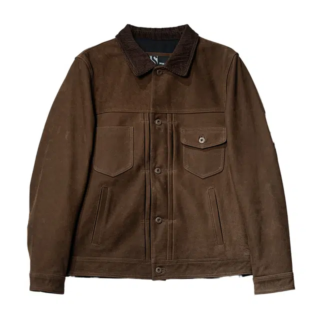 特叔 简约百搭潮流舒适长袖皮衣 男女同款