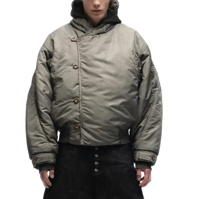 NOFAITH STUDIOS FENCING WAFFLE BOMBER JACKET