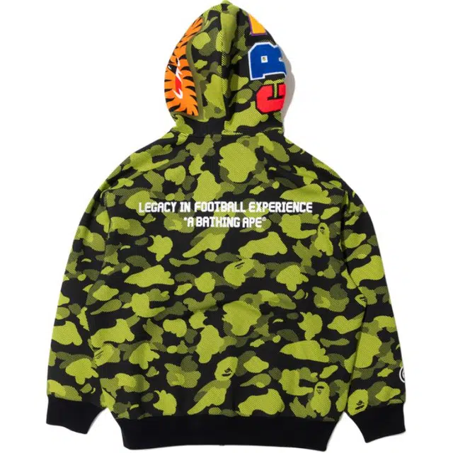 A BATHING APE x CR7 LIFE FW25 Camo Shark Hoodie