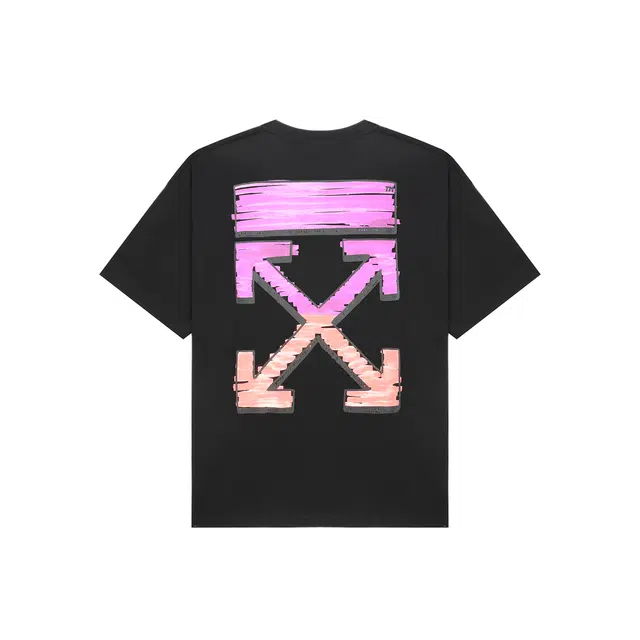 OFF-WHITE Gradient Arrow Graffiti T-Shirt
