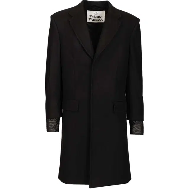 西太后 单排扣羊毛羊绒绗缝 大衣 男款