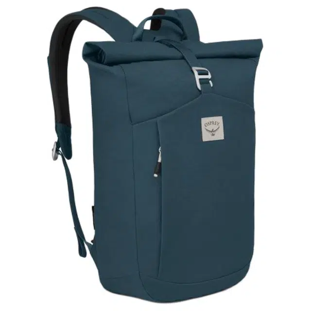 小鹰 卷顶设计 回收织物 双肩包 男女同款情侣款 墨绿