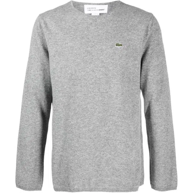 CDG Intarsia-Knit Logo Wool Jumper