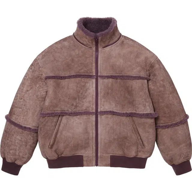 Supreme MM6 Maison Margiela SS26 WEEK4 Hooded Shearling Bomber Jacket