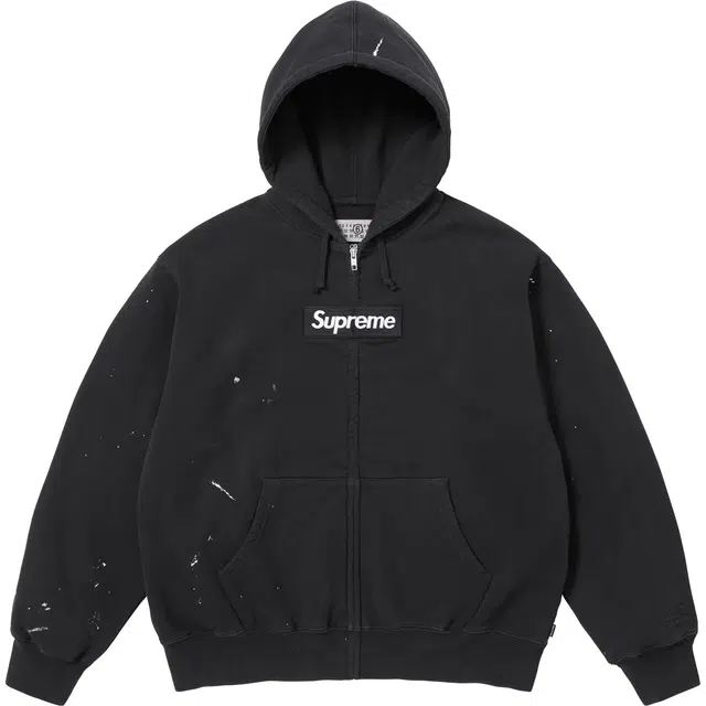 Supreme MM6 Maison Margiela SS26 WEEK4 Box Logo Zip Up Hooded Sweatshirt