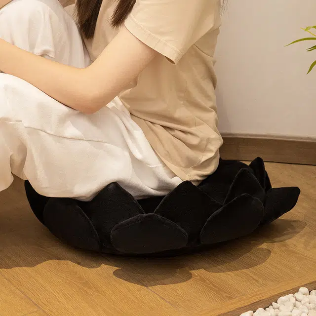 歪瓜出品 好运莲莲坐垫 少女心黑莲花沙发屁垫 动漫周边