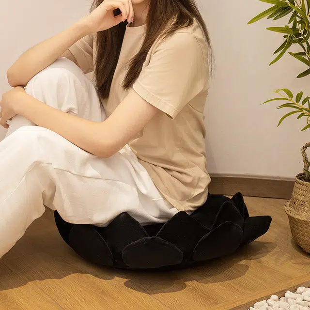歪瓜出品 好运莲莲坐垫 少女心黑莲花沙发屁垫 动漫周边