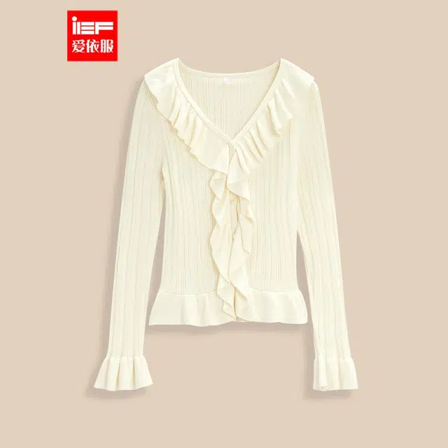 爱依服 法式温柔小女人精致风衬衫 女款