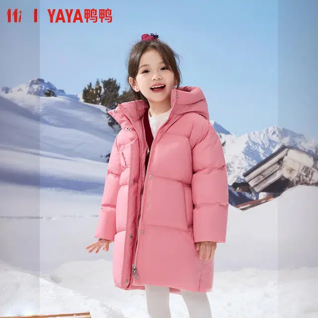 鸭鸭羽绒服 宽松简约风 青少年