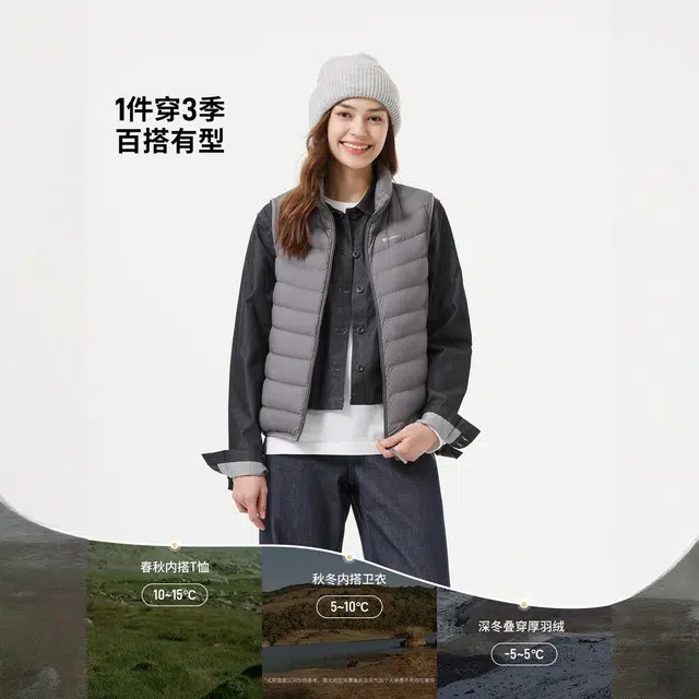 坦博尔 轻薄立领短款纯色常规长袖通勤羽绒服 女款
