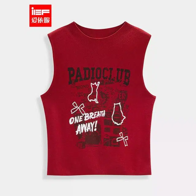 爱依服 美式潮酷个性辣妹通勤风背心 女款