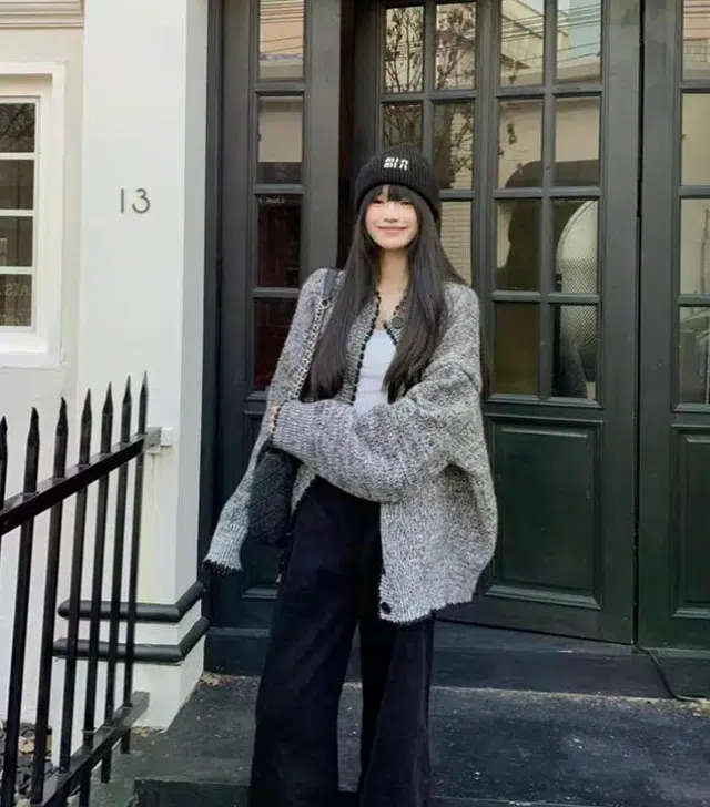 轻迎 韩系小香风软糯慵懒风外套开衫针织衫 女款