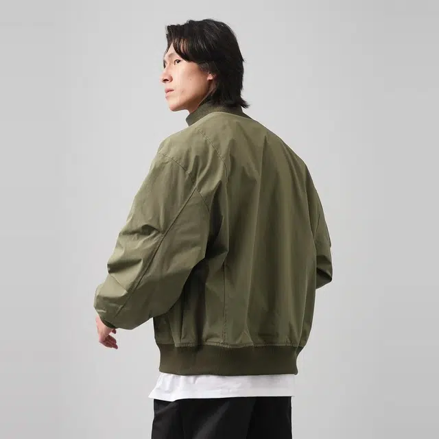 纯团 高街哈灵顿廓形立领工装春秋季宽松潮牌休闲美式飞行员夹克外套 男款