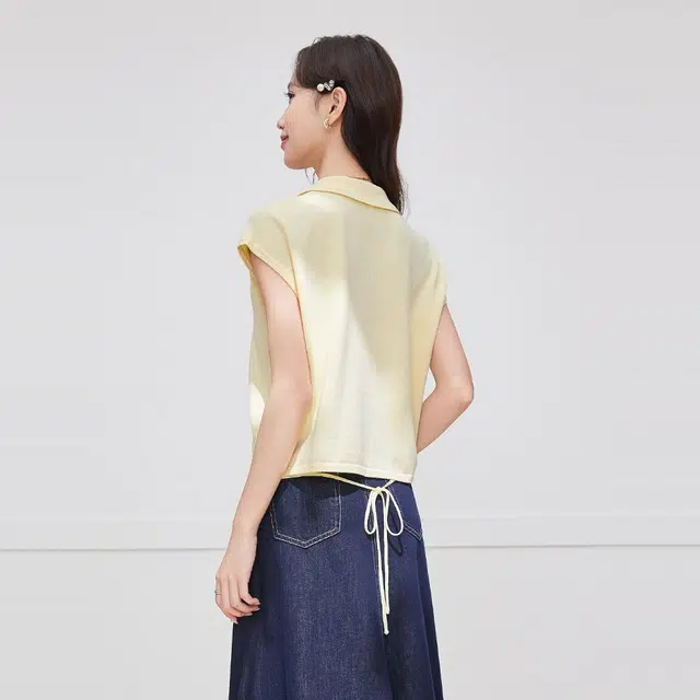 爱依服 法式时尚小众设计感通勤气质休闲风针织衫 女款