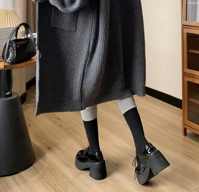 轻迎 宽松复古慵懒风拼接百搭时尚显瘦针织衫 女款