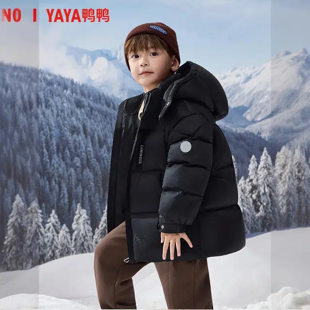 鸭鸭羽绒服 立领宽松 儿童款