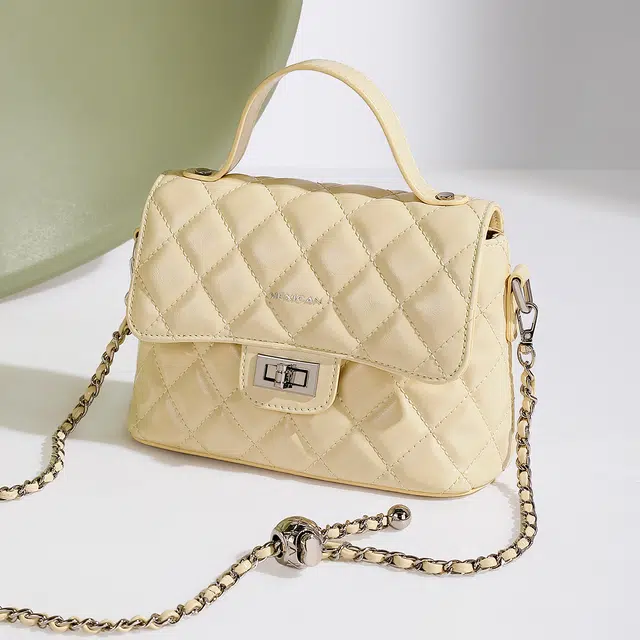 稻草人 小香风菱格链条包小众精致高颜值通勤简约时尚 聚氨酯革 手提包斜挎手提包 常规 女款 多色