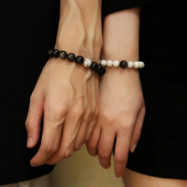 琅风 暗夜白昼国风大气 黑曜石 手串 男女同款情侣款