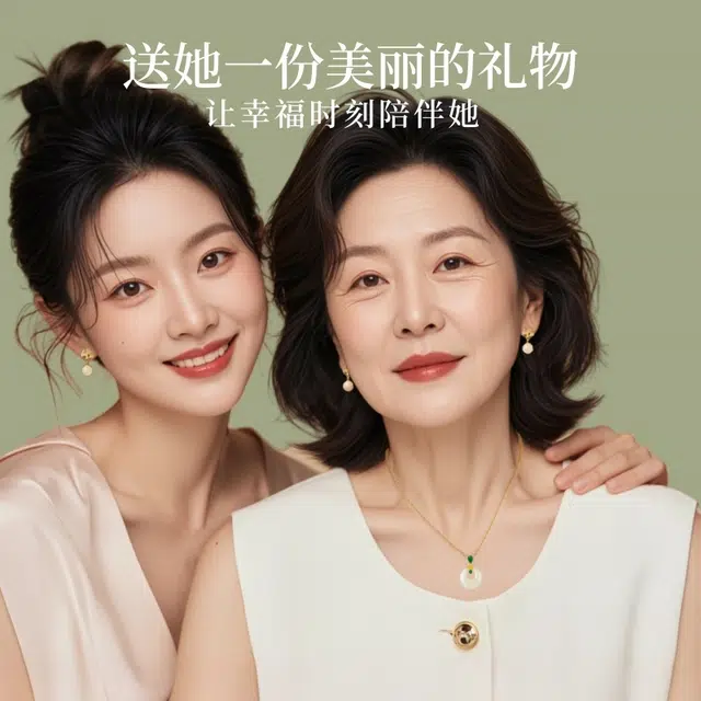 【高品质】 琅风 新中式国潮轻奢高级感小众设计如意祥云平安扣锁骨链 玉髓 项链 女款