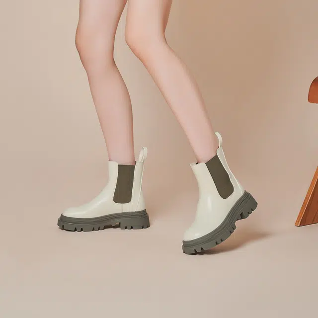 GEMEIQ PU Chelsea Boots 5cm