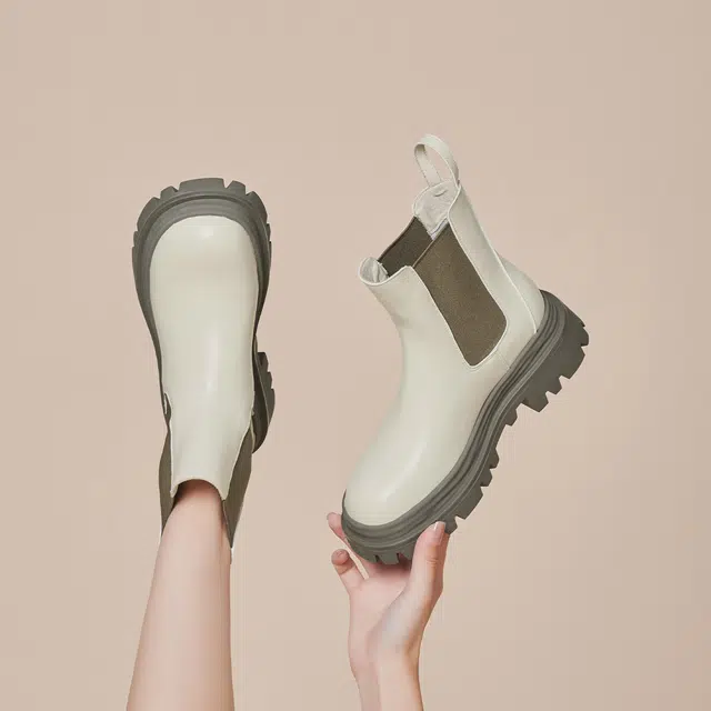 GEMEIQ PU Chelsea Boots 5cm