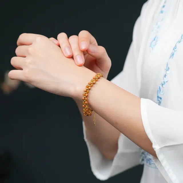 集亭 锁清秋 女神款编织 老山檀香 手串 女款