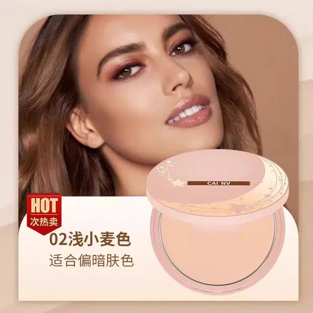 采女 欧美小麦色粉饼美黑黄黑皮古铜色拉丁舞台妆定妆粉深色散粉深肤色 自然持久哑光雾面不脱妆