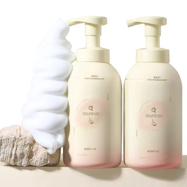 欧嘉莱尼 无花果氨基酸洗面奶控油卸妆二合一深层清洁保湿洁面慕斯 保湿清爽补水清洁