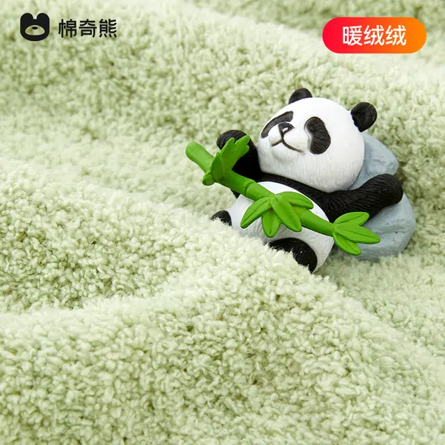 棉奇熊儿童家居服 半边绒秋冬季加厚加绒保暖睡衣