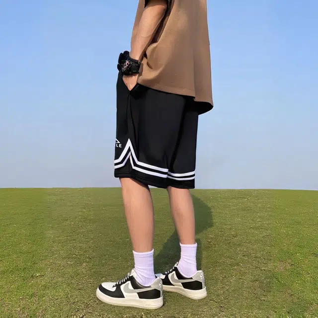 金贝勒 薄款速干透气舒适百搭运动五分系带户外篮球裤 男女同款