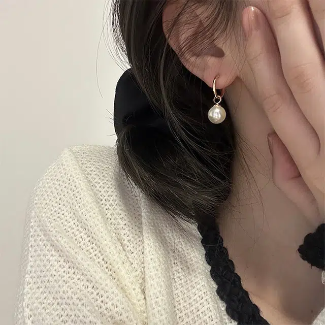 沂茹 高级感富贵精致气质 人造珍珠 耳环 女款
