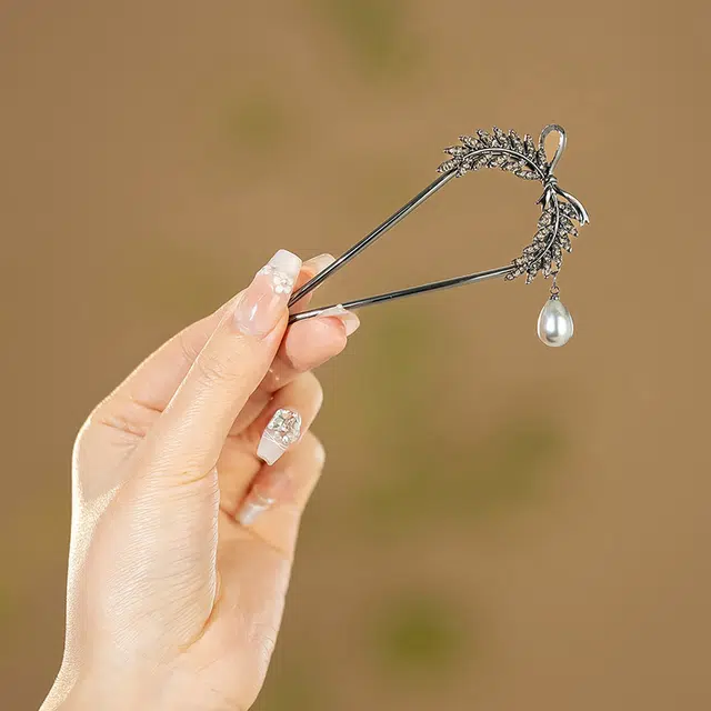 沂茹 优雅气质 蝴蝶结麦穗 发簪 女款