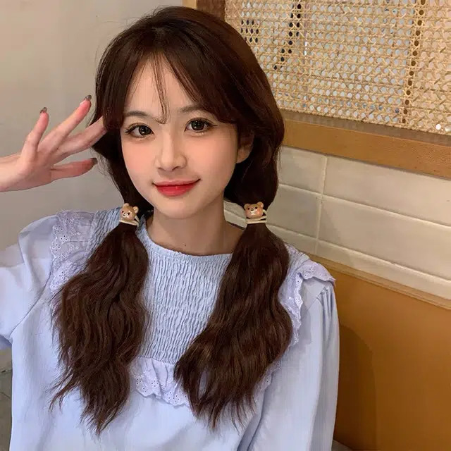沂茹 可爱百搭小熊 甜美气质韩版高弹耐用 亚克力 发圈 女款