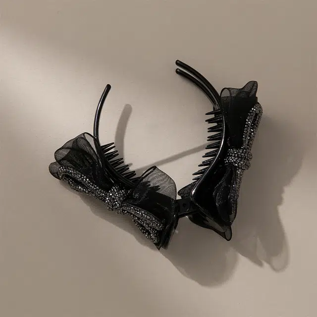沂茹 时尚轻奢蝴蝶结 亚克力 抓夹发夹 女款