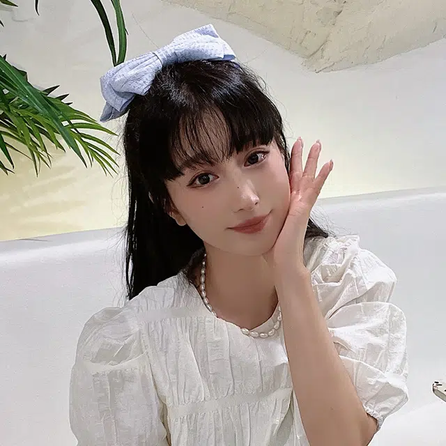 沂茹 高端法式大蝴蝶结优雅后脑勺弹簧夹半扎简约可爱精致 发夹 女款