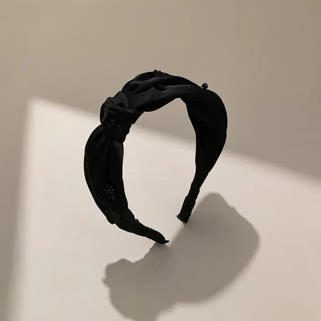 沂茹 高级感宽边结发箍优雅精致百搭可爱精致气质高颅顶压发头箍束发外出发饰头饰