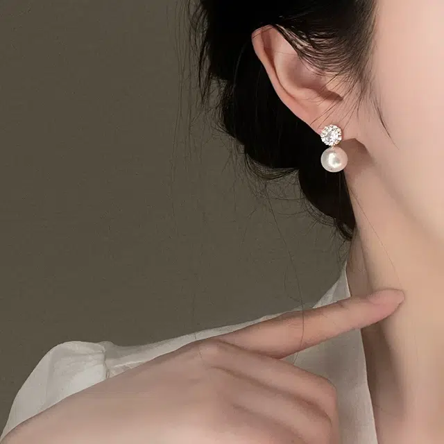 沂茹 精致简约气质高级可爱精简优雅 合金 耳环 女款