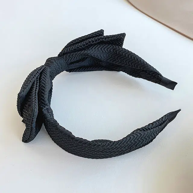 沂茹 公主氛围感精致可爱甜美 日常小巧发饰头饰黑色小熊蝴蝶结 发箍 女款