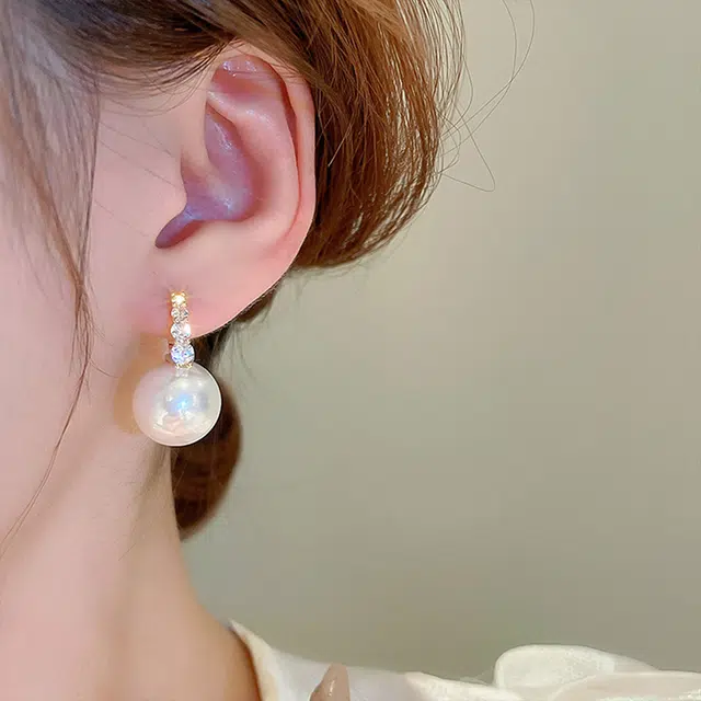 沂茹 高级感优雅甜美复古韩系小众设计 合金 耳环 女款